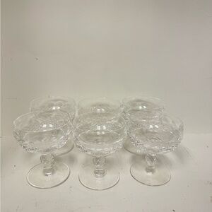 Waterford Crystal Colleen Short Stem Champagne Sherbet Goblets Glasses
